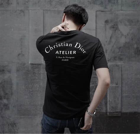 grey christian dior t shirt|Dior Oversized Atelier T.